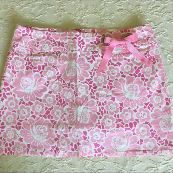 Lilly Pulitzer Dresses & Skirts - Lilly Pulitzer Pink Floral Skort Skirt Women’s 10